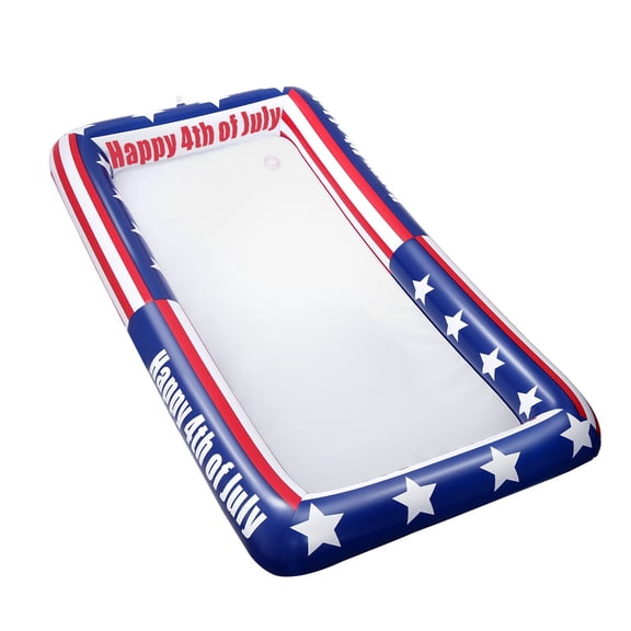 Worgeous TINKSKY Patriotic Inflatable Serving Bar US Flag Buffet Cooler for 4th of July BBQ Picnic Pool Party