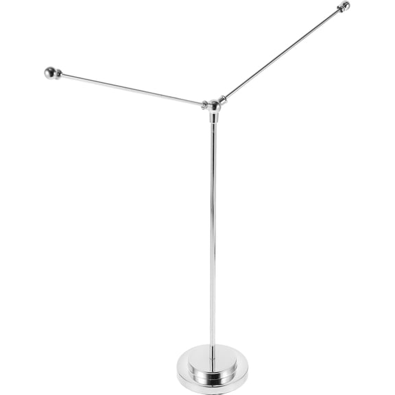 CIMAXIC Flag Pole for Office Silver 1Pcs 13.8x12.9x2.7in