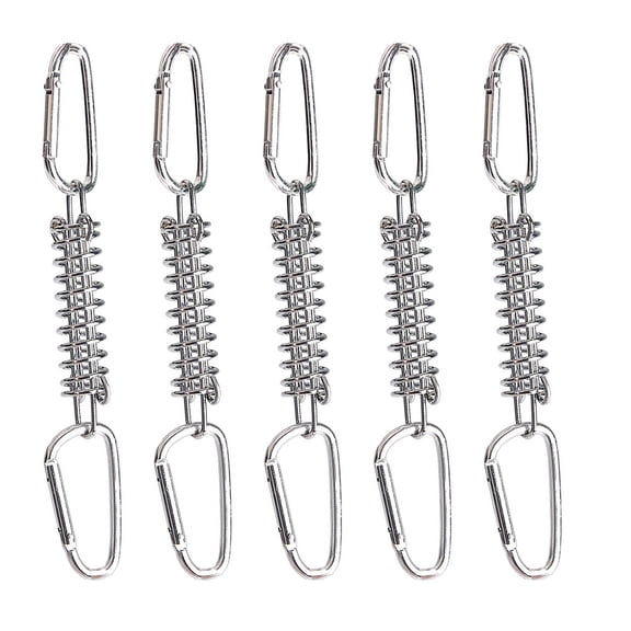 Worgeous Tent Wind Rope Buckle Camping Tightener Guy Ropes and Pegs Silver