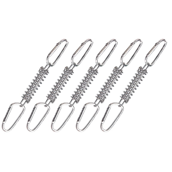 Worgeous Tent Wind Rope Buckle Guy Ropes and Pegs Camping Tensioner Silver