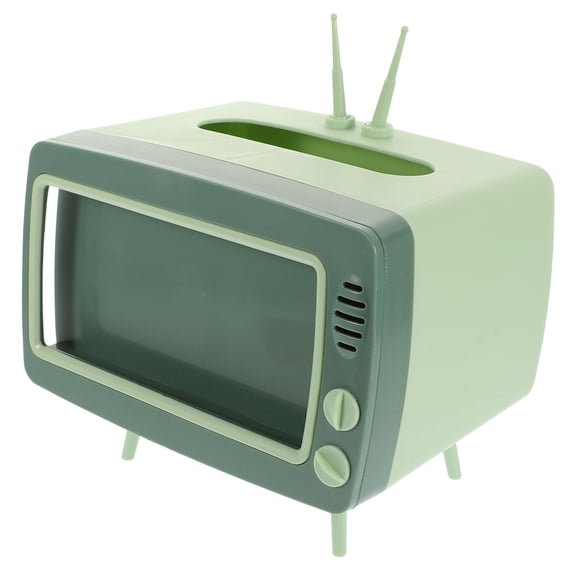 Novelty Television Shaped Tissue Box for Facial Tissues and Napkins 1 Set