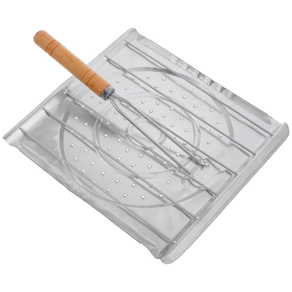 Worgeous Toast Rack Barbecue Grilling Basket Fish Cooking Tool Bbq Tools With Wooden Handle For Outdoor Cooking Grilling And Smoking Meat