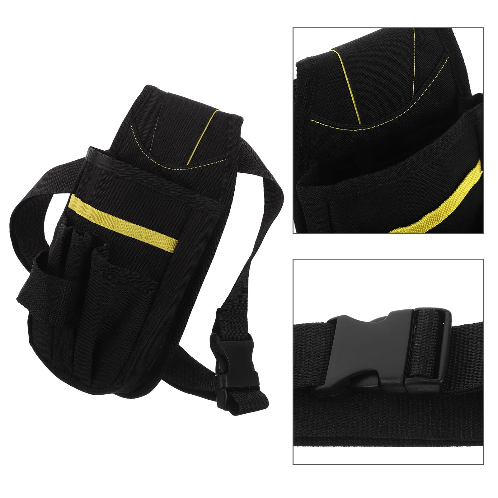 RENACLIPY Black Tool Pouch Organizer, Lightweight Storage Bag for Tools and Accessories, Portable and Practical