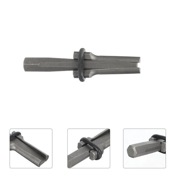 FONDOTIN Stone Splitter Black 1Set 4.48x1.18x0.79in Iron