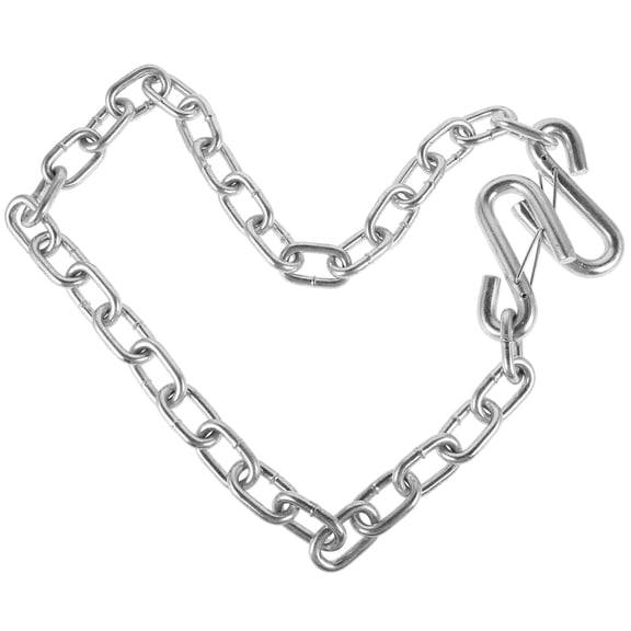 Raindrops Silver Alloy Trailer Safety Chain 1Pcs 39.4x2.8x0.4in