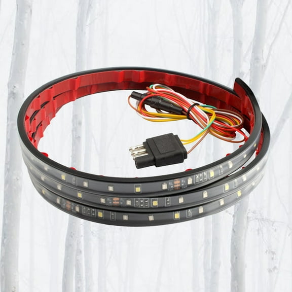 Worgeous Trailer Taillight with Superior Illumination and Waterproof Design for Car Use ABS Acrylic Multi Color 50Inches