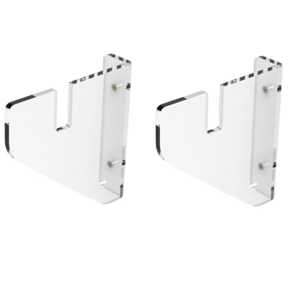 Worgeous Transparent Acrylic Skateboard Bracket WallMounted Display Stand for Storage Home Office Living Room 2pcs