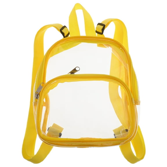 Worgeous Transparent Backpack Travel Campus 25.00X23.00X14.00CM Yellow