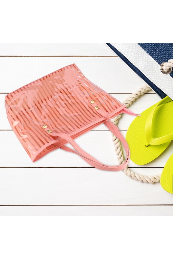 Transparent Beach Tote Jelly Pack Inner Pocket Bag