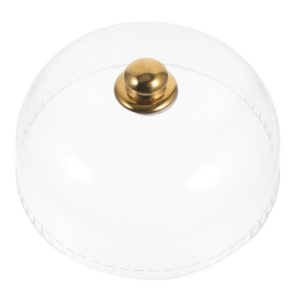 Worgeous Transparent Food Dome Round Cake Stand Cover Clear Acrylic Cake Dome Dessert Protector Food Tent for Kitchen Buffet Settings 10inch