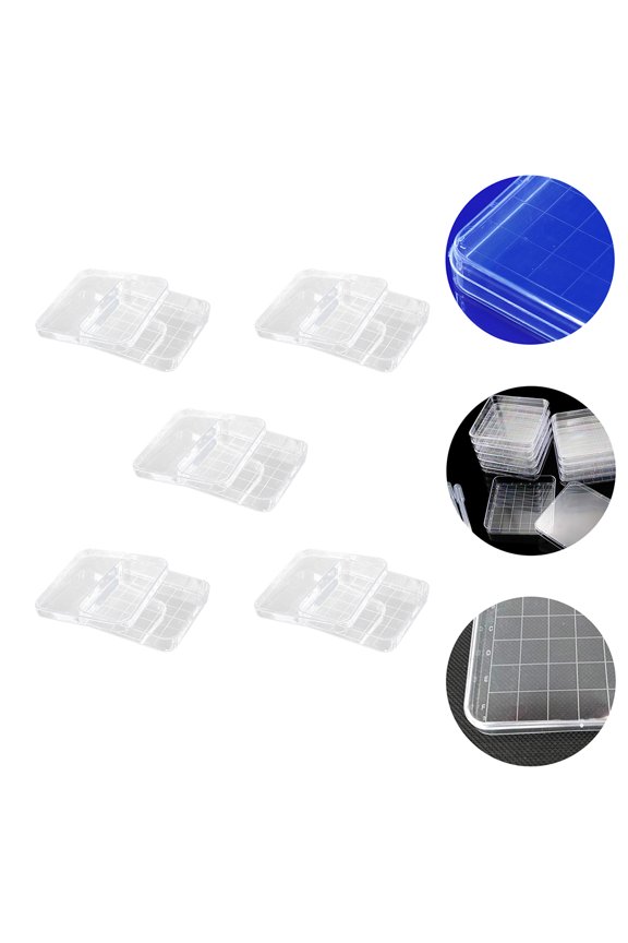 Science Experiment Petri Dishes 5Pcs 3.9x3.9in