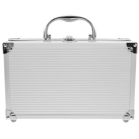 Worgeous Travel Use Metal Suitcase Portable Tools Storage Case Multi-purpose Carrying Box Gadget Tools Holder