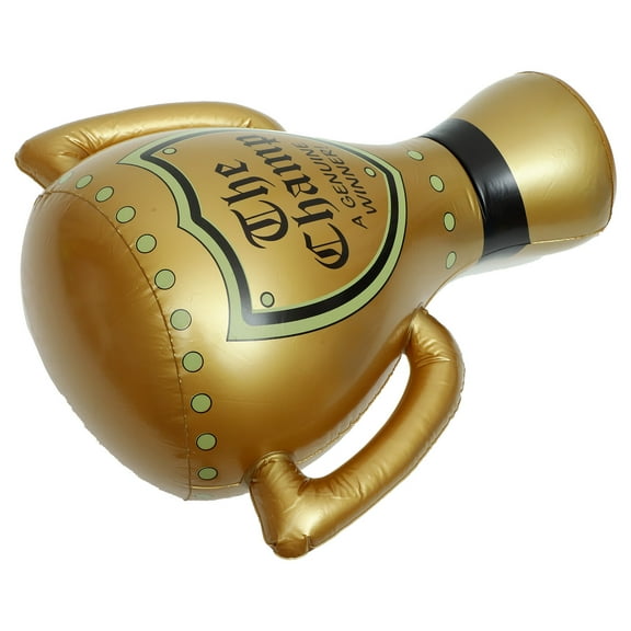 RENACLIPY Inflatable Soccer Trophy Toy, Golden PVC Party Favor for Sports Events, Kids Birthday, Outdoor Fun, 1 Set