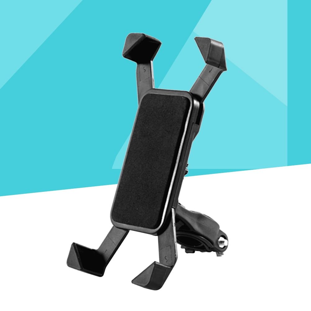 Worgeous Universal Silicone Bike Motorcycle Cell Phone Mount Adjustable Handlebar Holder Cradle for Bike Motocycle ATV Fits for iPhone Pixel GPS (Black)