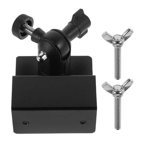 Worgeous Universal Solar Panel Mounting Bracket Aluminum Alloy Solar Panel Gutter Mount Bracket for Outdoor Solar Security Camera Systems