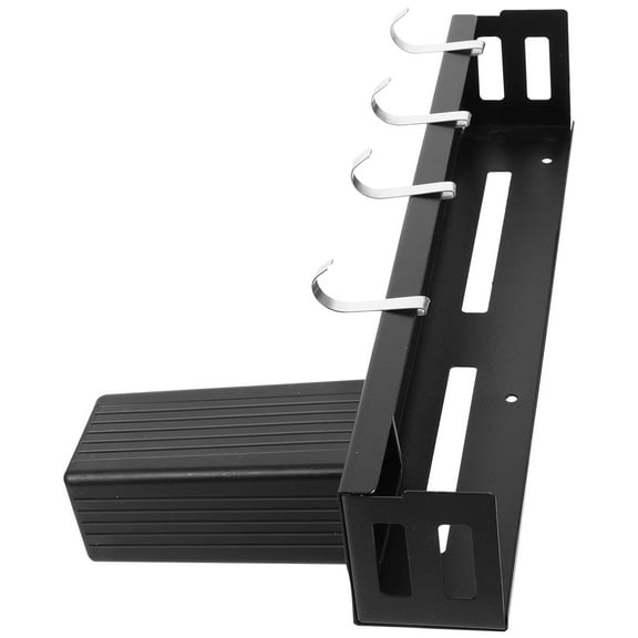 SKISUNO Wall Mounted Kitchen Utensil Holder 1Set Carbon Steel For Home Kitchen