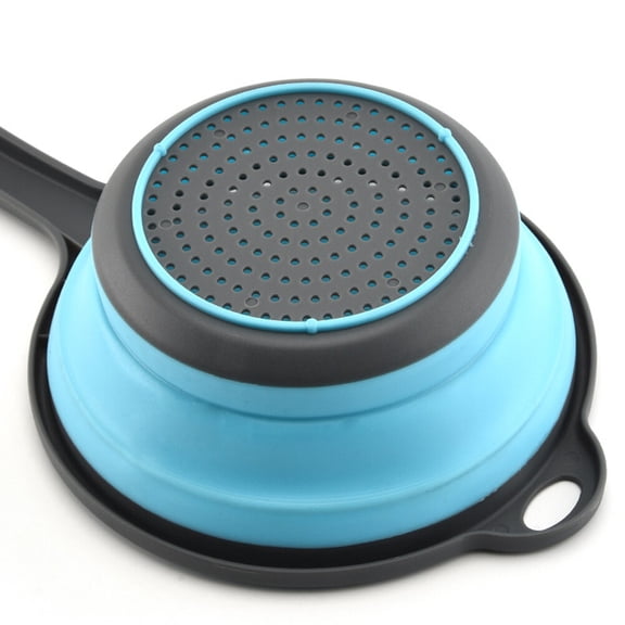 Phenofice Rice Colander Strainer Drain Basket Silicone Assorted Color 2Pcs