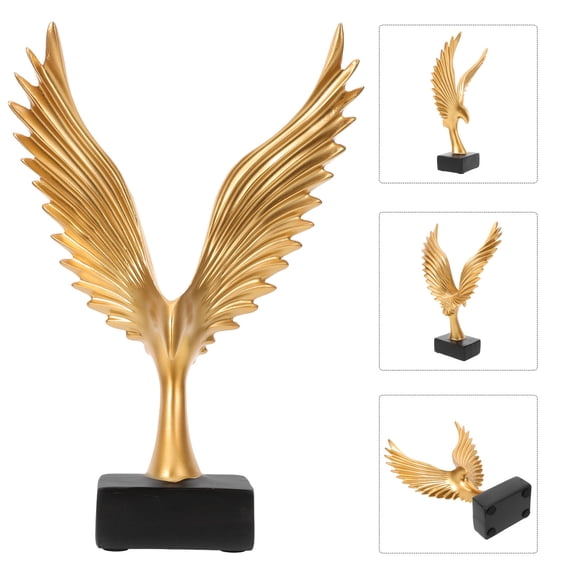 Worgeous Vivid Dapeng Wings Decoration Living Room Ornament Office 31.3X22.5X6CM Golden