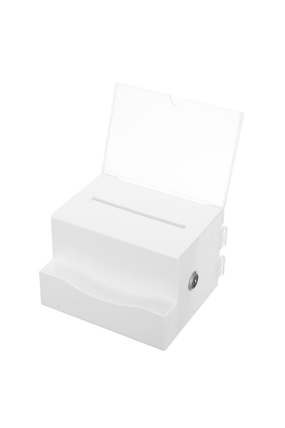 Voting Box with Lock Donation Box for Fundraising Suggestion Box Ballot Comment Box