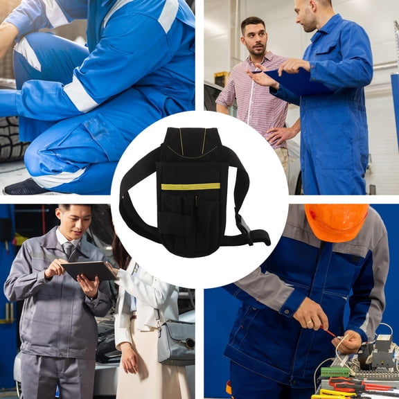 Worgeous Waist Bag Construction Tool Belt Bag Carpenter Tool Bag Tool Waist Bag Tool Pouch Portable Tool Waist Pouch Outdoor Storage Pouch