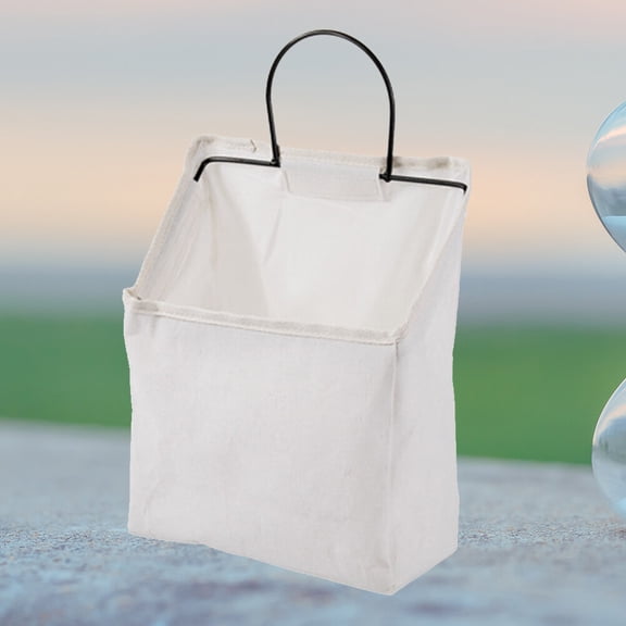 BESTYASH Door Hanging Storage Bag Storage Hanging Bag White 1Pack