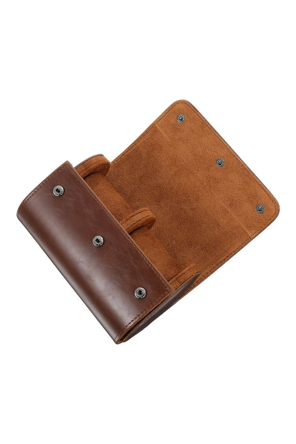 Watch Storage Box Carry Custom Case Watches for Men Boxes Travel Brown
