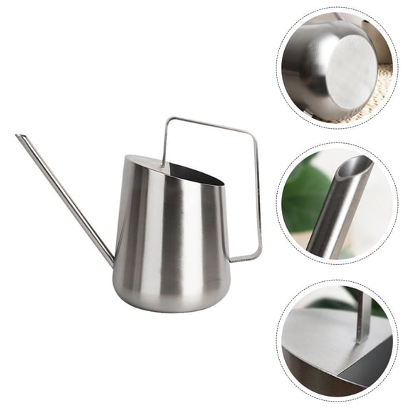 Worgeous Watering Can Stainless Steel Container Kettle Gardening Supply
