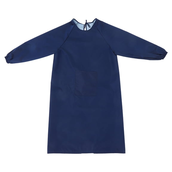 WHAMVOX OUNONA Waterproof and Oilproof Long Sleeve Apron with Pockets for Kitchen Painting and Housekeeping 1 Set