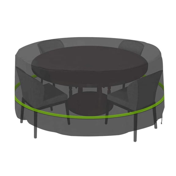 CIMAXIC Waterproof Furniture Protector Black 250D Oxford Fabric 1Set For Outdoor Use