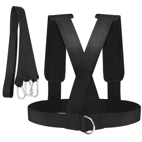 Worgeous Weight Bearing Supporter Belt Professional Running Training Resistance Band Equipment Vest Strap for Gym Workouts (Black)