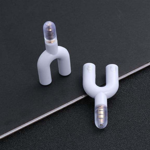 Worgeous White 3 5mm Headset Splitter Cable Adapter for Laptop with corrosion-resistant 24K Gold-Plated