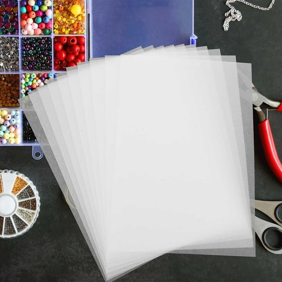 Worgeous White Heat Shrink Sheet for Decor and Cuttable DIY Craft Making Supplies 10pcs