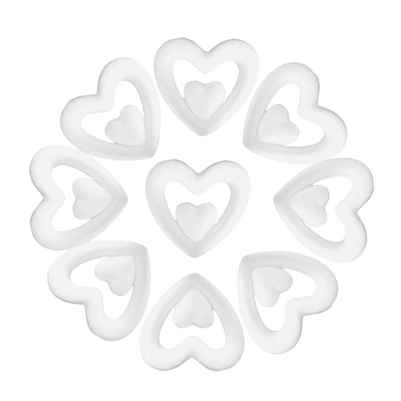 Worgeous White heart Shape Hanging Decorations for Valentines Day Wedding Material 20 Pieces
