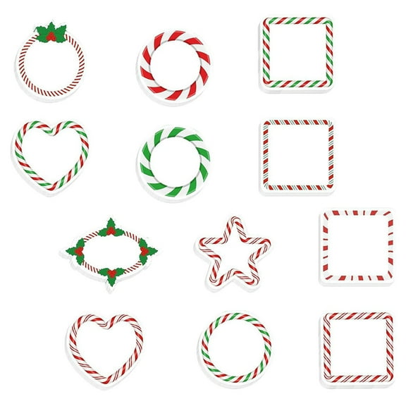 Worgeous Winter Holiday Sticky Decals Small Christmas Notepads Student Office