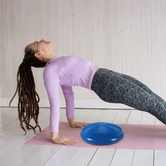 RENACLIPY Inflatable Wobble Cushion Balance Disc for Children and Adults Blue