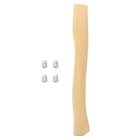 Worgeous  Wood Axe Part Wooden Accessory Fake Pickaxe Camping Hammer Garden Tool Handle Beige