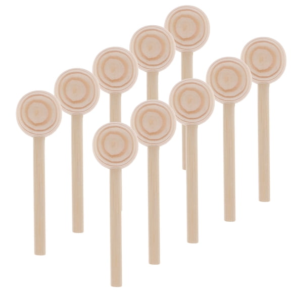 Masteelf 10Pcs Rustic Style Wooden Bead Sticks for Creative Users in Diy Decoration 3.74X1.18X1.18in