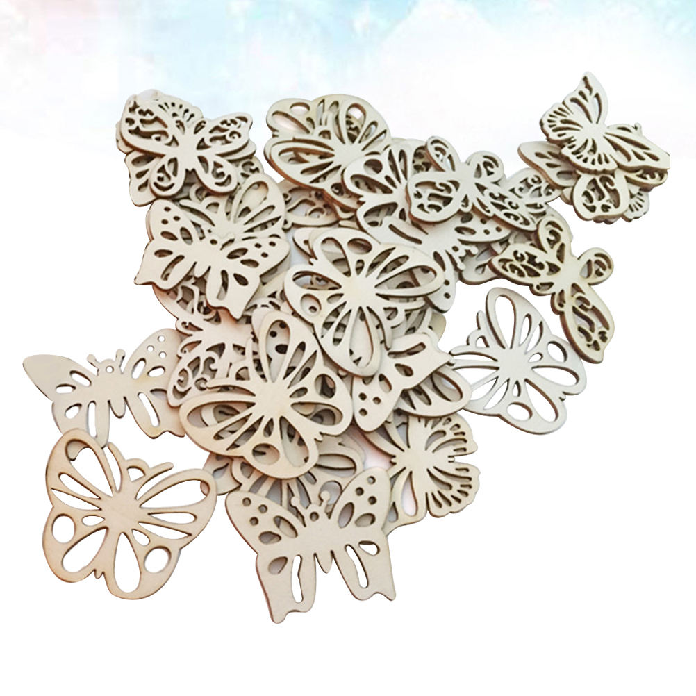 Worgeous Wooden Chips for Crafts Beige Color Lightweight Perfect for ...