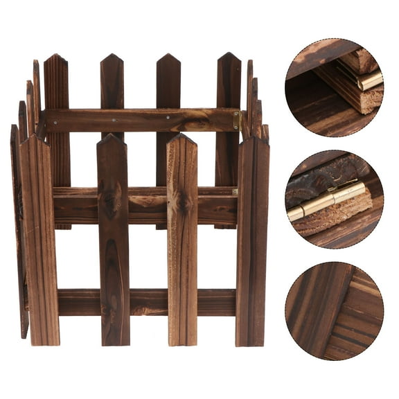 White Plastic Picket Fence for Garden Flower Bed, Christmas Tree, Pet Barrier, Outdoor Home Decorative Wood Fence