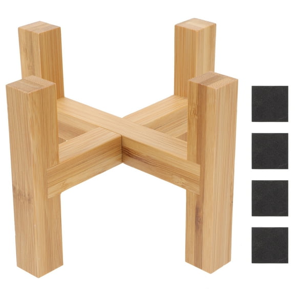 Worgeous Wooden Flower Stand Support Pots High Standing Planter Unique Flowerpot Holder