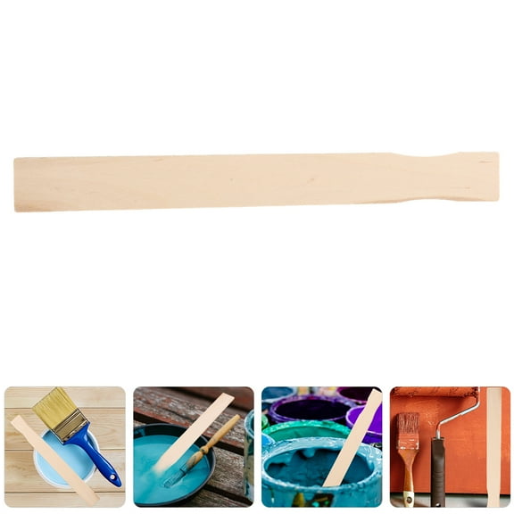 Worgeous Wooden Paint Stir Sticks for Home Use Craft Beige Color Bulk Pack Fits Comfortably in Hand 20pcs