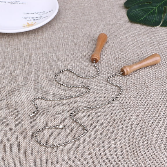 SWETRACE Ceiling Light Pull Chain Light Brown 2Pcs 12*0.6*0.6In