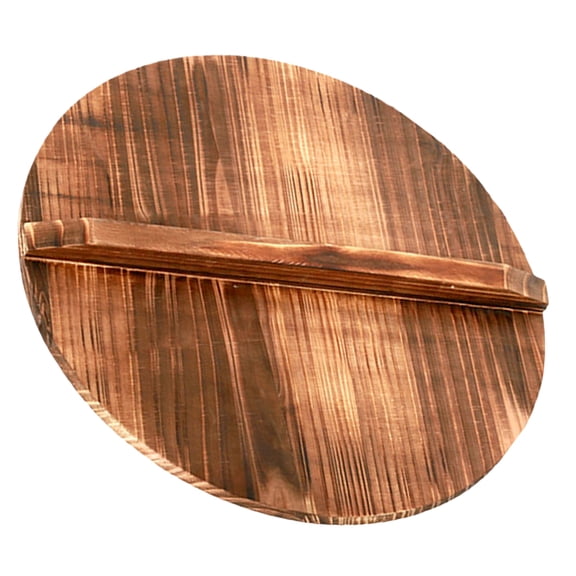 YSNOOWE Wooden Round Pot Cover for Clay Pots, 1 Set, Lid, 7.86 x 7.86 x 0.63 Inches