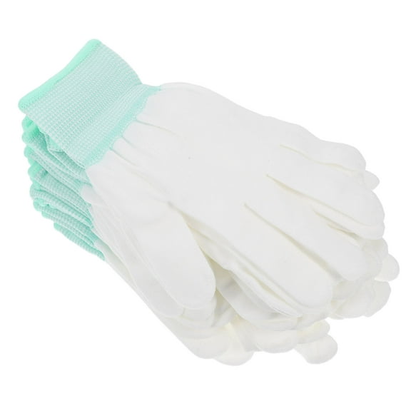 Worgeous Work Gloves 12 Pairs Anti Static Cut Resistant Odorless Nylon for Cutting Slicing 8.3x3.9in