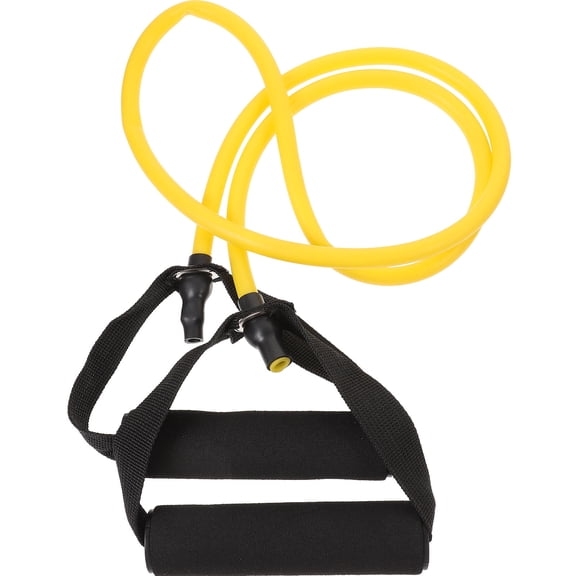 KALLORY Exercise Rope Tpr Yellow For All Fitness Levels 1Pcs 54.3X0.98X0.79In