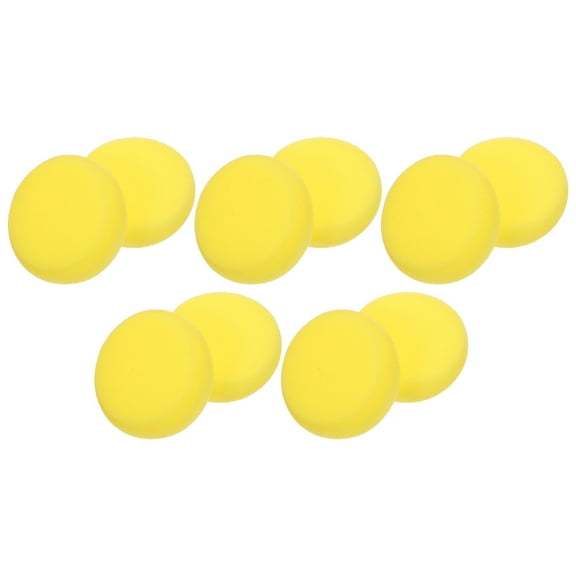 Worgeous Yellow Supple Round Sponges for Kids Art Painting and Graffiti 10Pcs Portable
