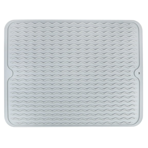 Worgeous  over The Sink Dish Drying Rack Silicone Draining Mat Vegetable