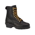 Work America Mens 8" Steel Toe Leather Water Resistant Work Boots