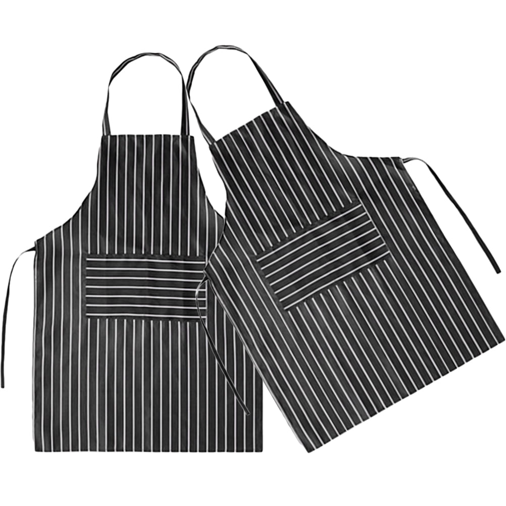 Work Aprons for Men 2 Pcs Kitchen Waist Clothing Mens Gifts with Pocket ...