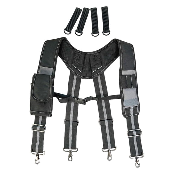 Work Belt Suspender Tool Belt Harness Hanging Rig Adjustable Oxford Cloth for Electrician Carpenter Roofer Handyman Use